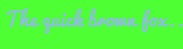Image with Font Color 91BAE8 and Background Color 4DFF33
